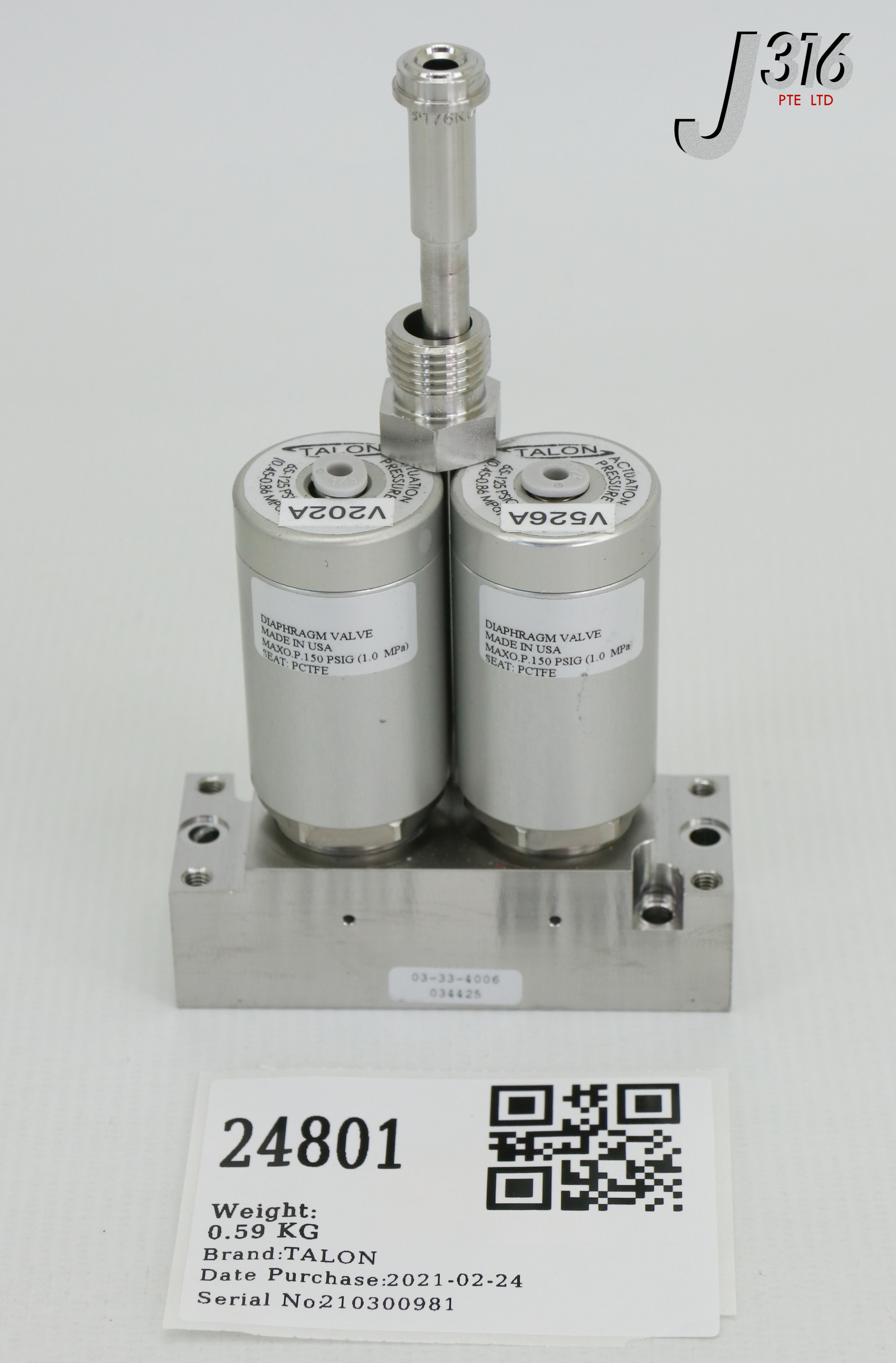 Stainless 304 in Header 1 into 4 Full 【n】 Steel 13.5 on Slip a with アイドル